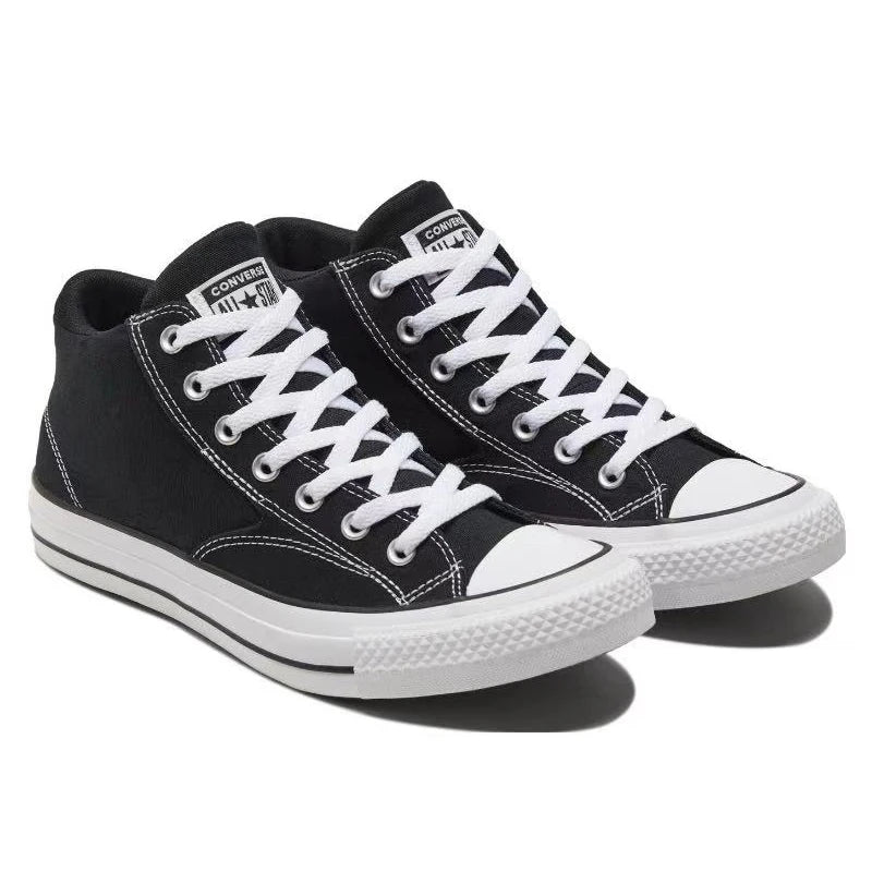 Converse Chuck Taylor All Star Malden Street Retro Anti slip and Wear resistant Middle Top Canvas Shoes for Men and Women