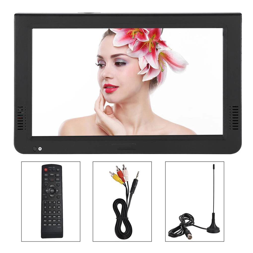 US Plug Portable Television 1080P Music Memory Card VGA E-book Video Player Rechargeable Multifunctional Screen TV