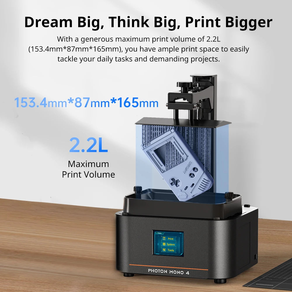 PRESALE ANYCUBIC Photon Mono 4 LCD 3D Printer with 7" 10K high-definition screen High-Speed UV Resin 3D Printing 153×87×165mm