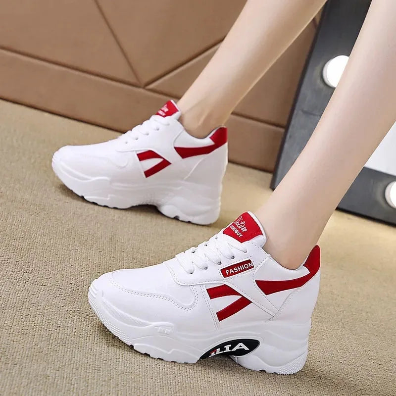 Sneakers Women Platform Inner Increase Shoes Woman Shoes Casual Ladies Footwear Chunky Sneakers Women Shoes Tennis Sport Shoes