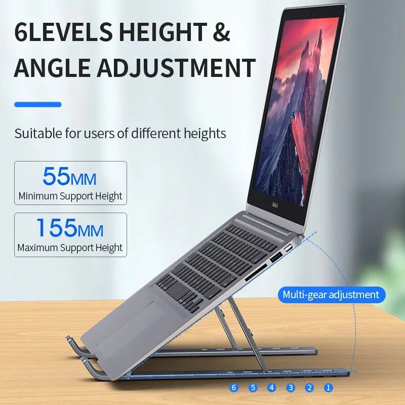 Portable Laptop Stand Aluminum Notebook Docking Station Computer Bracket for Macbook Computer Accessories Foldable Laptop Holder