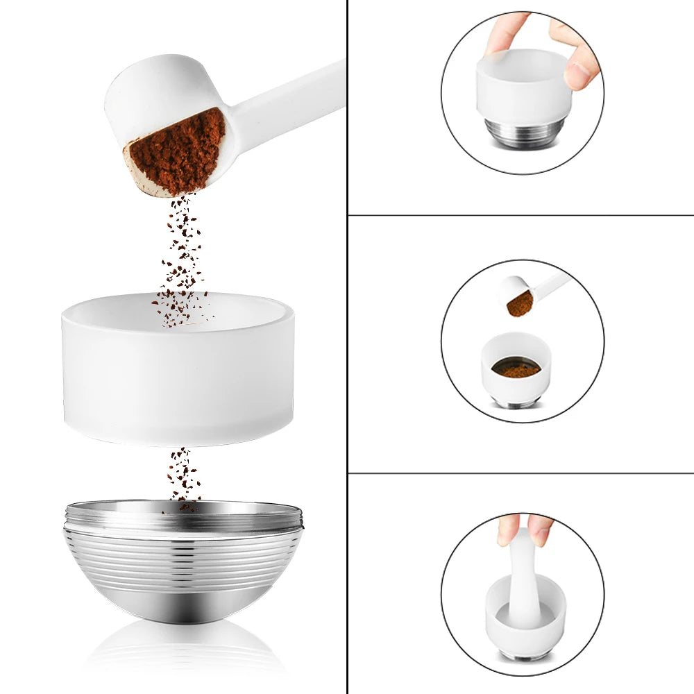 Dropshipping Stianless Steel Reusable Capsule For Nespresso Vertuoline Vertuo Coffee Machine Espresso Pod Don't Fit Vertuo Next