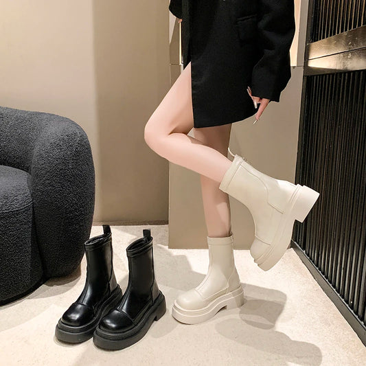 Shoes Women's Boots Autumn Boots-Women Luxury Designer Rock 2024 Ankle Fashion Ladies Lady Boots Women's Low Shoes Boots-Women L