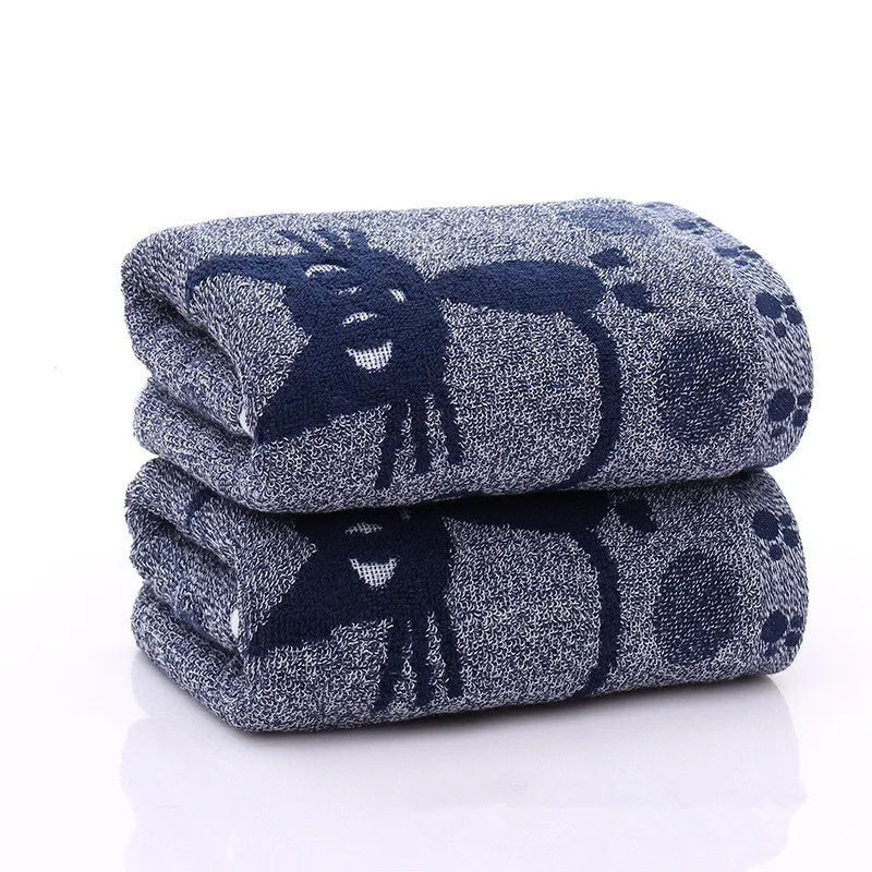 High Quality Cute Cat Soft Towels 25x50cm Child Towel Water Absorbing for Home Bathing Shower