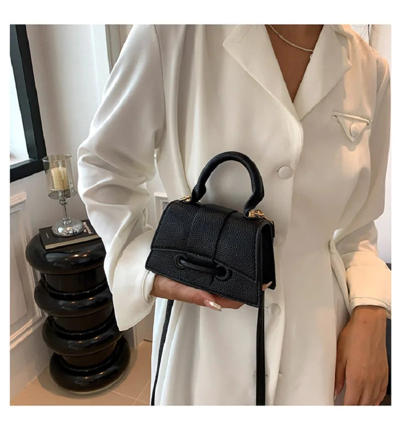 Ladies Mini Crossbody Bag Trend Designer Bag For Women Phone Purse PU Leather Handbag Autumn Winter Messenger Bag Black 2023 New