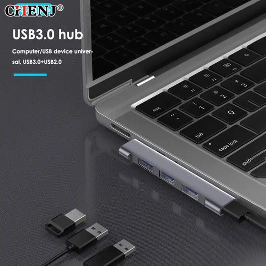 4 In 1 USB Hub PD High Speed USB-C USB HUB Wide Using USB3.0 5Gbps Portable Type-C Docking Station For Computer Accessories