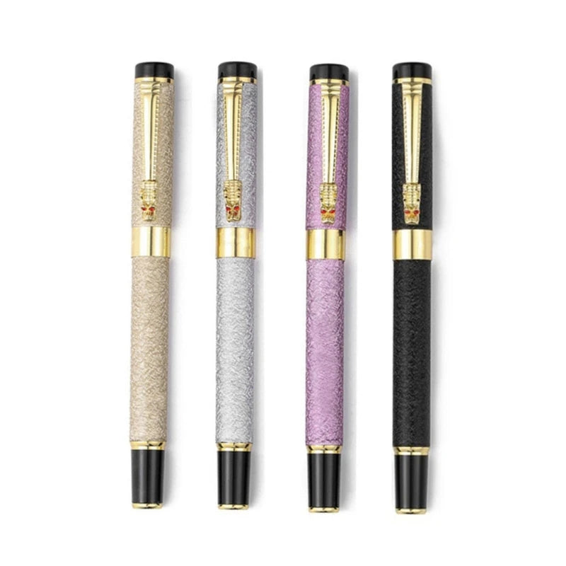 Men Women Calligraphy Pen Writing Tool Signature Pen Office School Supplies Stationery 0.5mm for Extra Fine Metal Nib Pe