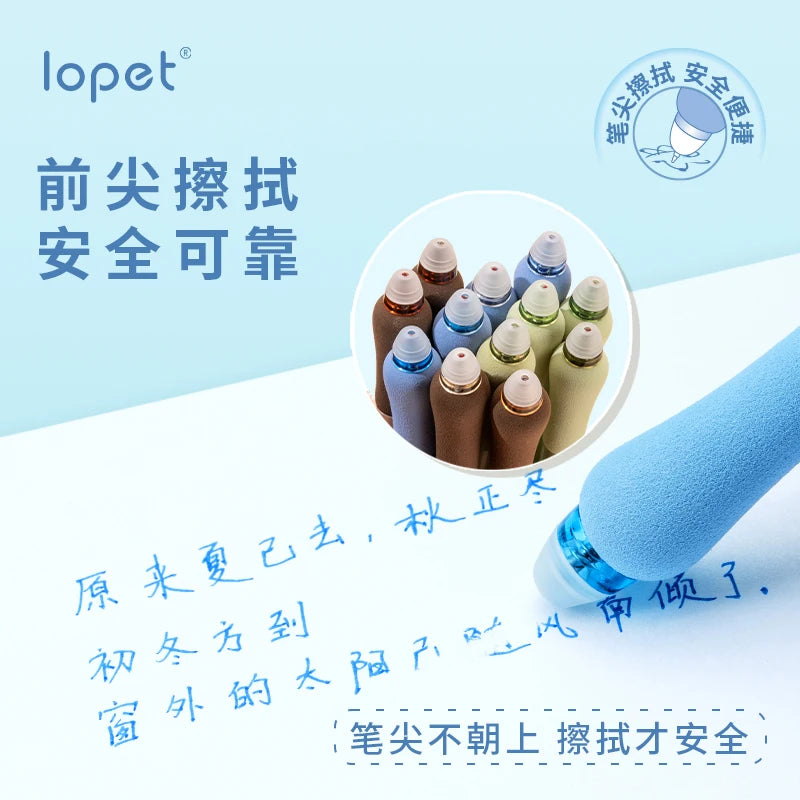 Cute Erasable Gel Pen 0.5mm Blue Friction pen for writing School Office supplies Kawaii Korean Stationery