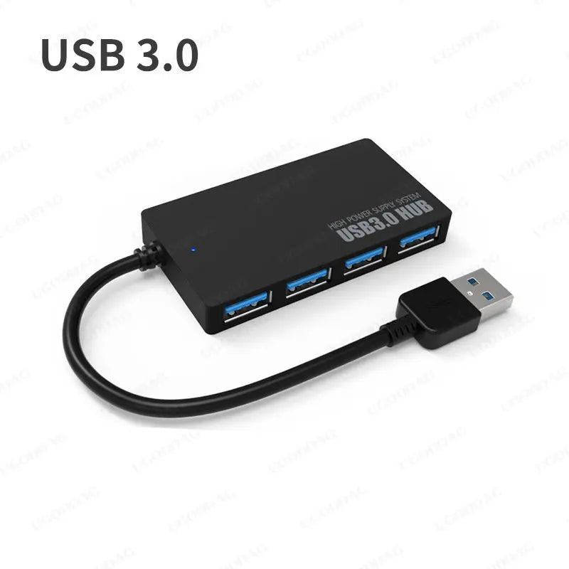 1pc High Speed USB 2.0/3.0 HUB Multi USB Splitter 4 Ports Expander Multiple USB Expander Computer Accessories For Laptop PC