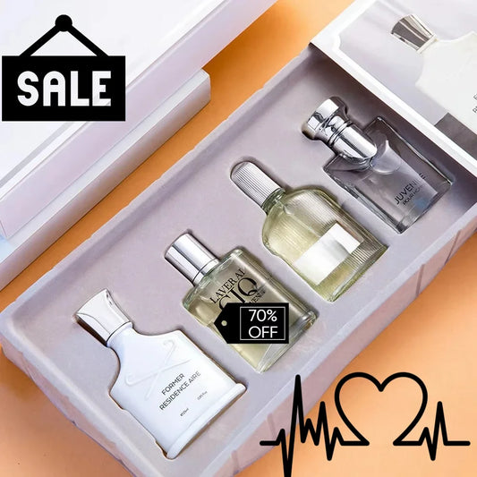 Men Perfume Gift Box 100ml Four Piece Set Lasting Fragrance Body Spray Plant Floral Scent Pheromone Cologne Romantic Perfumes