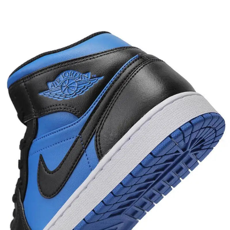 Nike men's shoes NIKE AIR JORDAN AJ1 men's black and blue high-top retro sneakers