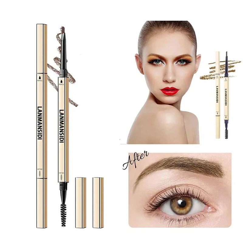 Eyebrows Pencil High Quality Professional Makeup Double Head Eye Brow Pen With Brush Cosmeticos New Beauty Waterproof Cosmetic