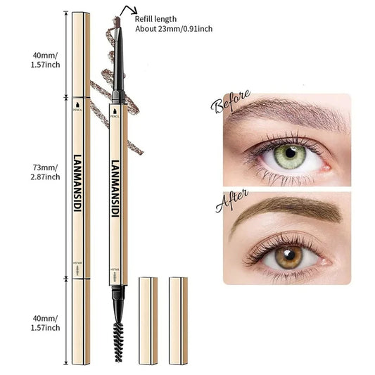 Eyebrows Pencil High Quality Professional Makeup Double Head Eye Brow Pen With Brush Cosmeticos New Beauty Waterproof Cosmetic