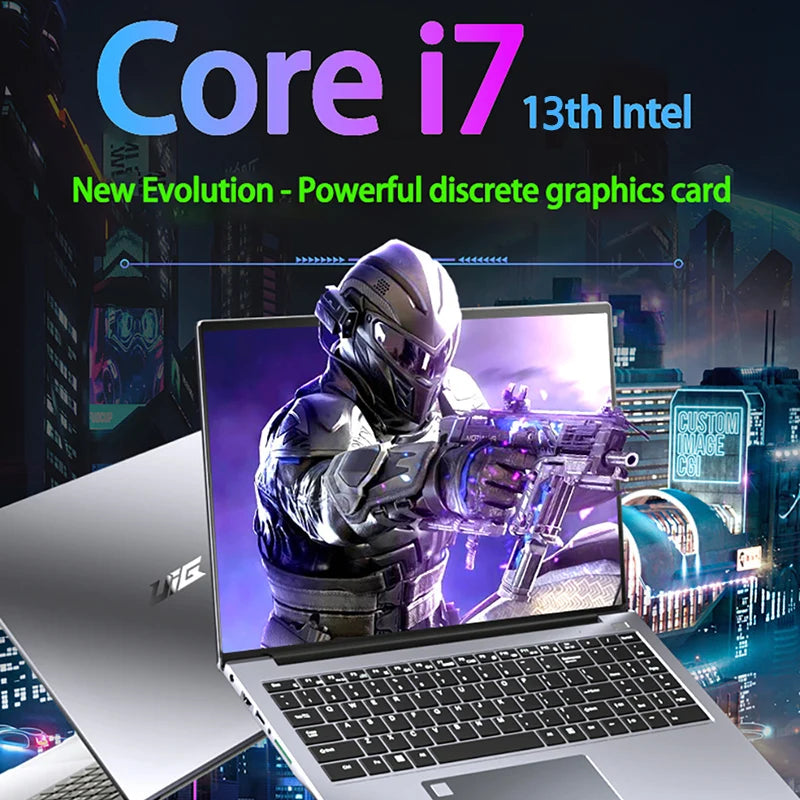 Intel I7-1355U NVIDIA MX450 15.6 Inch Laptop Fingerprint Unlock 36GB DDR4 2TB SSD Backlit Keyboard 10 Cores 12 Threads Computer