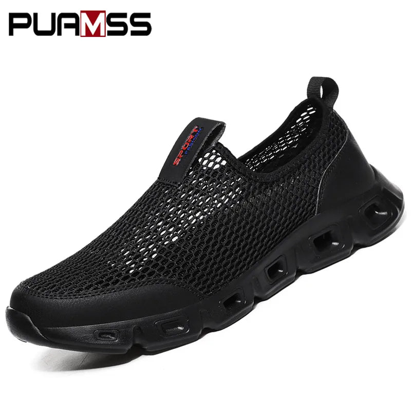 Men Aqua Shoes Outdoor Breathable Beach Shoes Lightweight Quick-drying Wading Shoes Sport Water Camping Sneakers Shoes Size 48