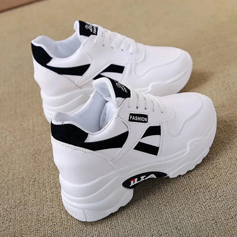 Sneakers Women Platform Inner Increase Shoes Woman Shoes Casual Ladies Footwear Chunky Sneakers Women Shoes Tennis Sport Shoes