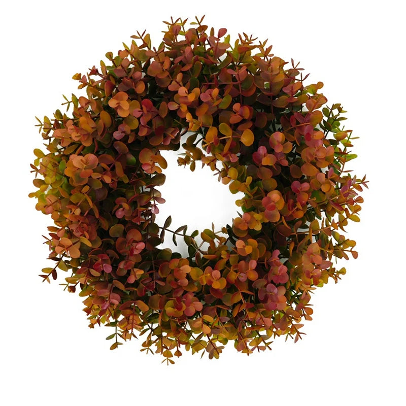 Autumn Wreath Home Decoration Outdoor Front Door Fall Wreath Room Decor Diy Wall Hanging Farmhouse Home Decoration