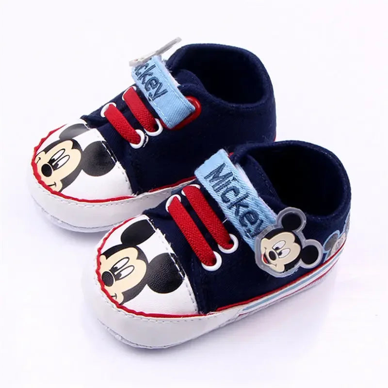 Disney 0-18M Baby Mickey Mouse  First Walkers Girl Newborn Baby Shoes Boy Fashion cartoon Mickey Shoes