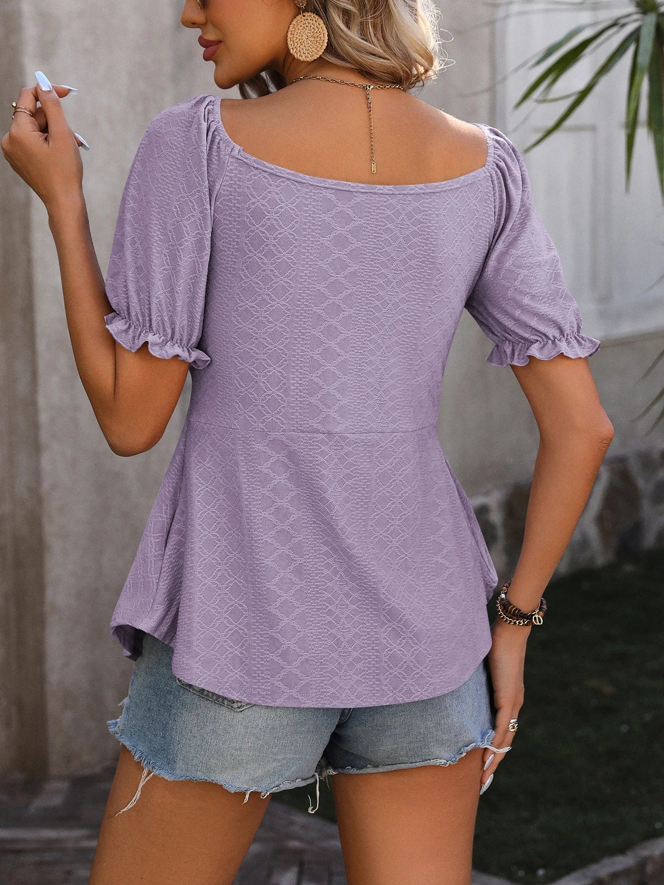 Sexy V-Neck T-Shirts Women Solid Color Short Sleeve Slim Blouse Lady Elegant Tops Clothes