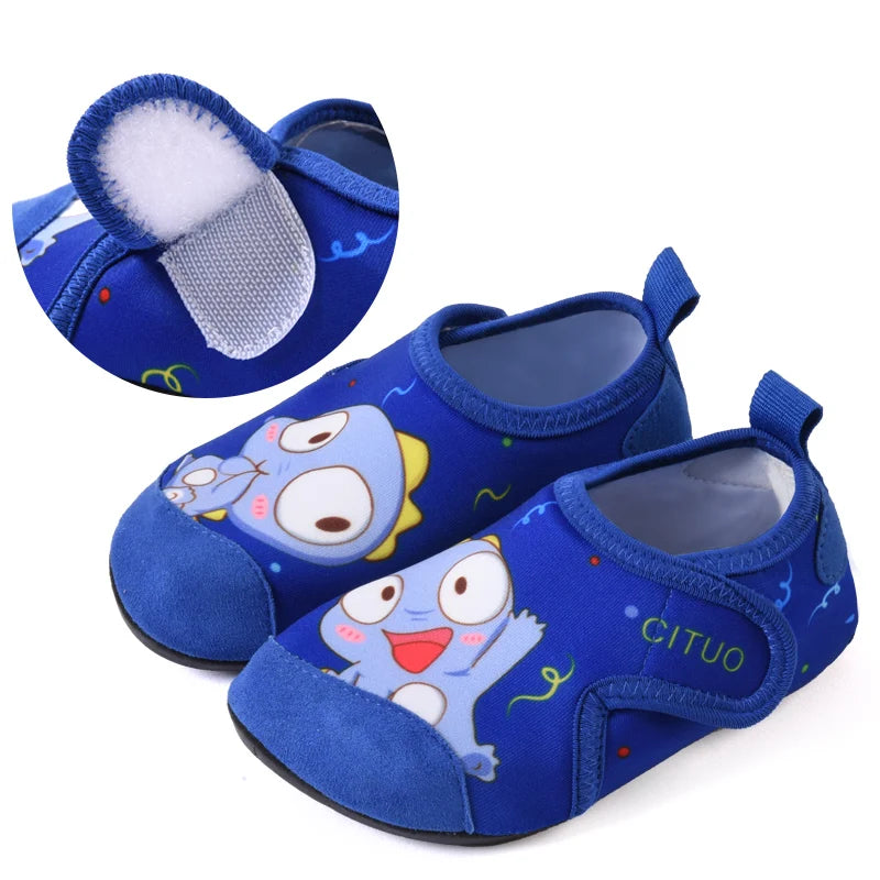 Children Indoor Sock Shoes Baby Floor Socks Spring Summer Cartoon Unicorn Girls Boys Sock With Rubber Soles Kids Slippers