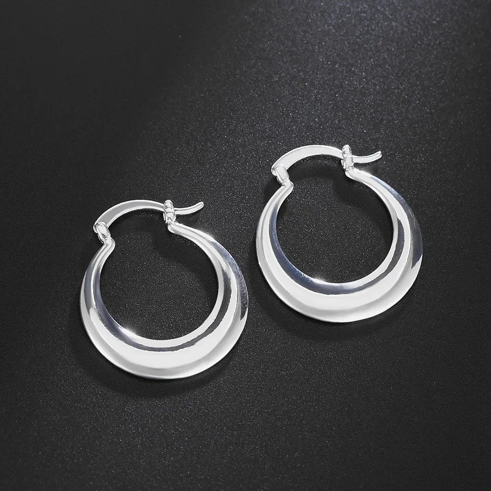 Wholesale hoop 925 Sterling silver cute Earring for women lady wedding beautiful lovely Jewelry nice party noble