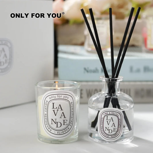 50ml Reed Diffuser Bottle Paired with Essential Oil Candle Diffuser Gift Set Hotel Home Aromatherapy Air Freshener Home Decorati