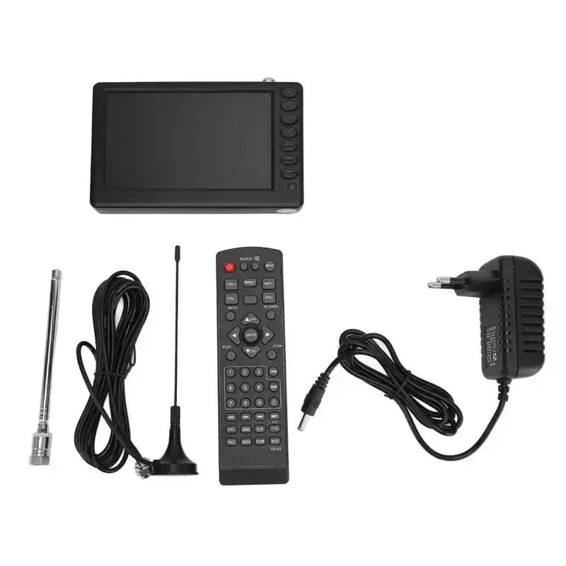 ISDB TCompliant Rechargeable1080P Mini Digital Television EU Plug portatil digital con wifi smart tv 110‑220V 5 Inch Portable TV