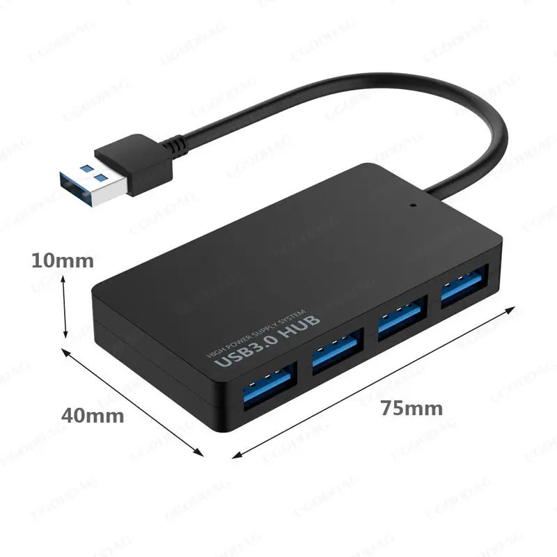 1pc High Speed USB 2.0/3.0 HUB Multi USB Splitter 4 Ports Expander Multiple USB Expander Computer Accessories For Laptop PC