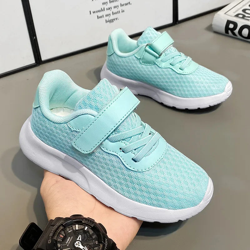 Hot Sale Cheap Sneakers Children Fashion Green Kids Running Shoes Size 28-39 Lightweight Outdoor Sports Shoes for Boy Girl 2023