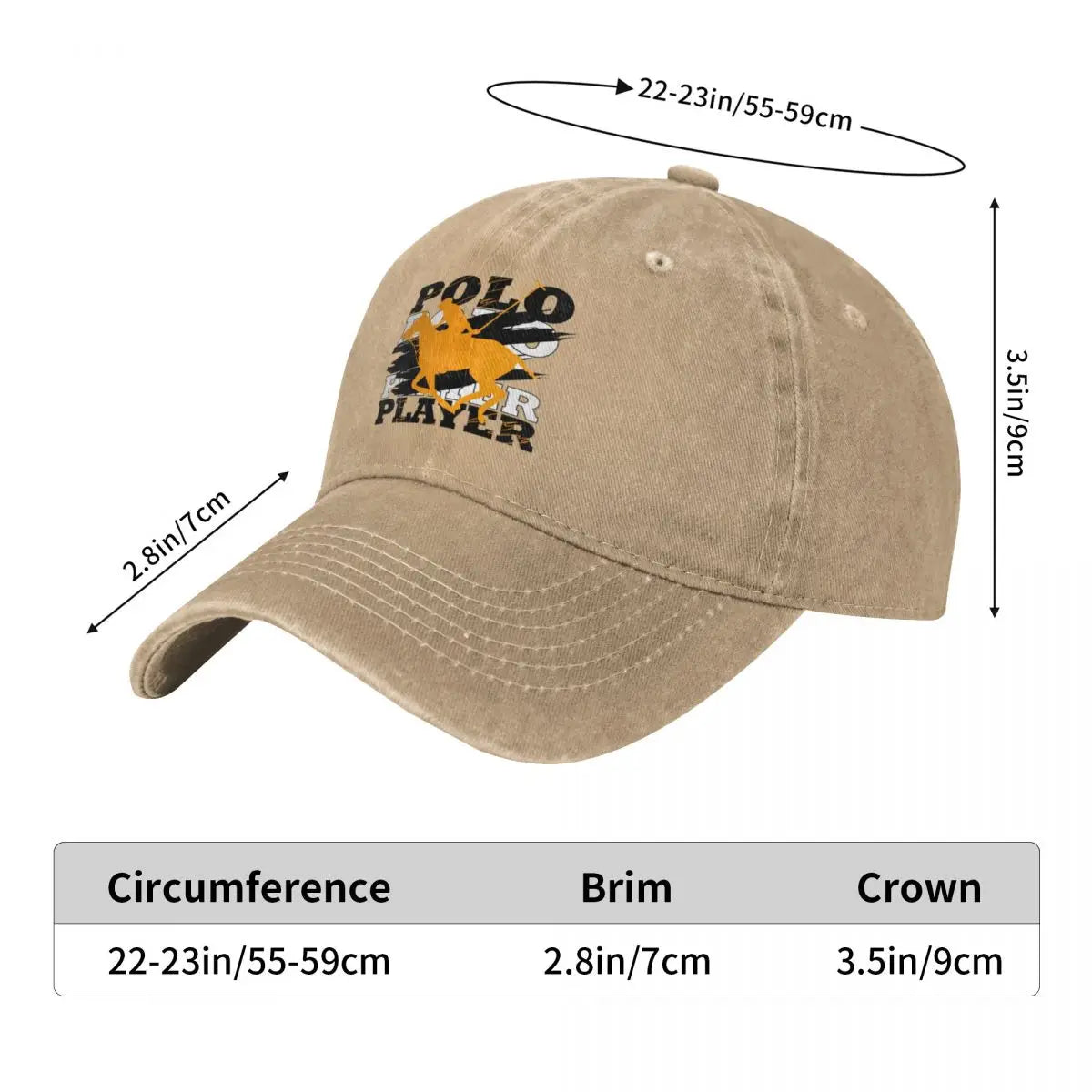 U.S.POLO Yellow Horsemen Ride A Horse Cowboy Denim Washed Baseball Cap For Women Sport Snapback Caps Mens Dad Hats