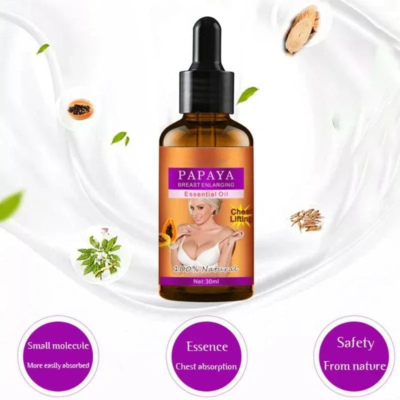 Aichun Beauty Papaya Chest Massage Lifting Breast Oil Enhancement Repair Lift Up Firm Moisturizing Essential Oil Chest Care