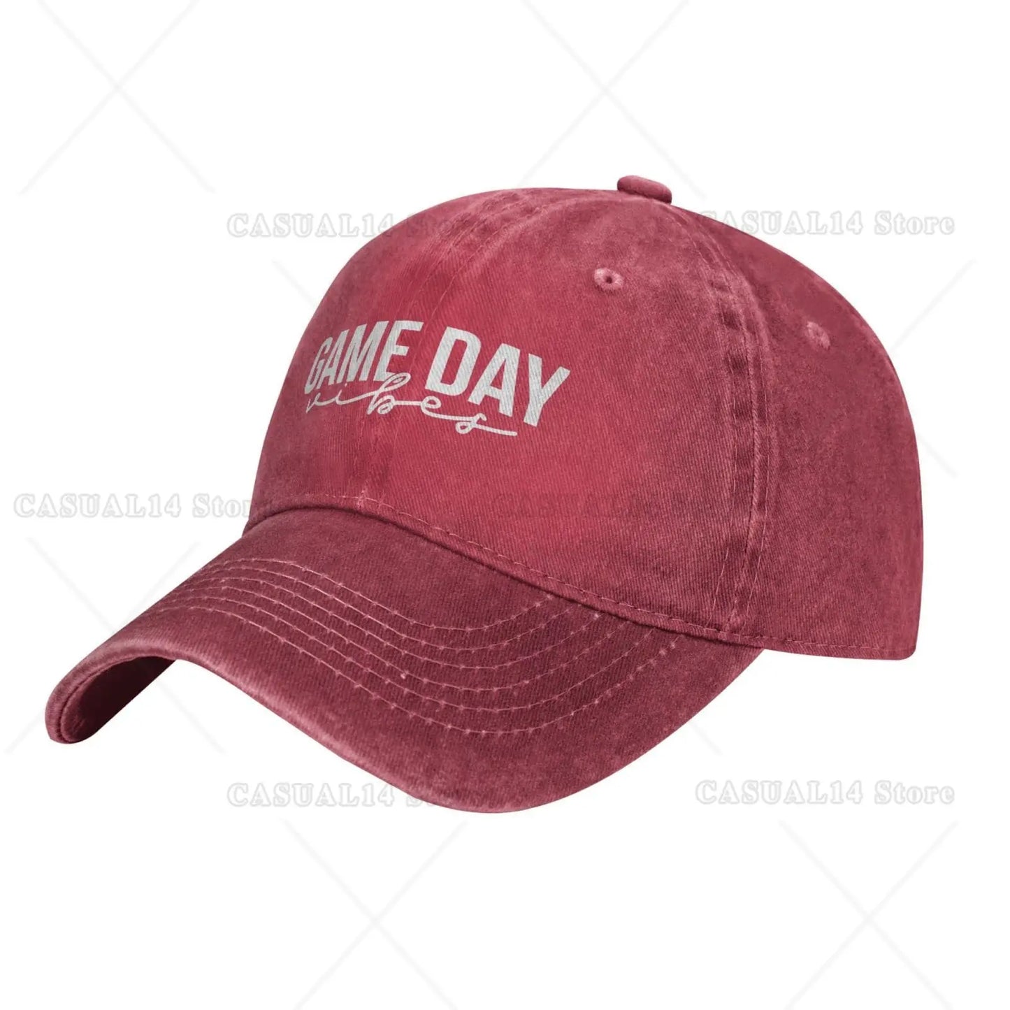 Game Day Vibes Hat for Men Baseball Cap Trendy Cap One Size Caps for Teens Boy Gamer