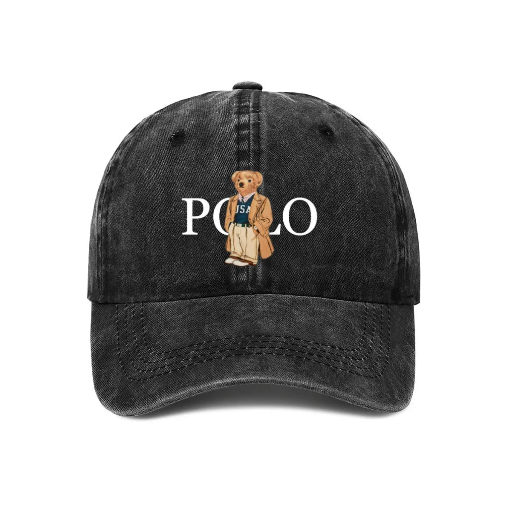 Polo Style Kawaii Bears Fashion Baseball Cap Outdoor Caps Sunscreen Hat Hip Hop Tide Snapback Hats Adjustable Cowboy