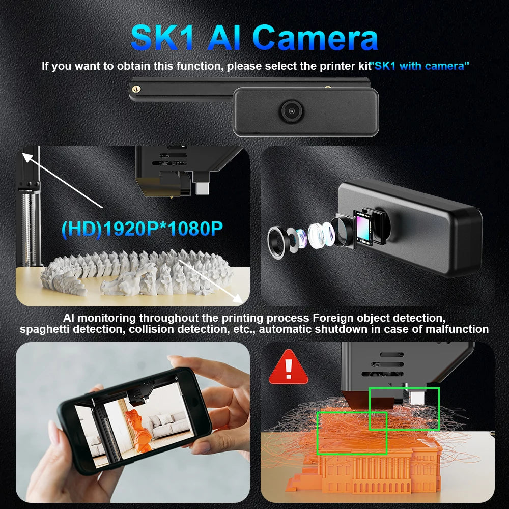 TWOTREES SK1 CoreXY 3D Printer 700mm/s Klipper Automatic Leveling Industrial 3D Printer Machine Metal 3D Impresora