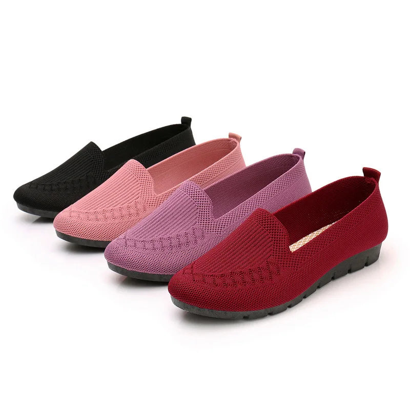 2023 Mesh Breathable Sneakers Women Breathable Light Slip on Flat Casual Shoes Ladies Loafers Socks Shoes Women Zapatillas Mujer