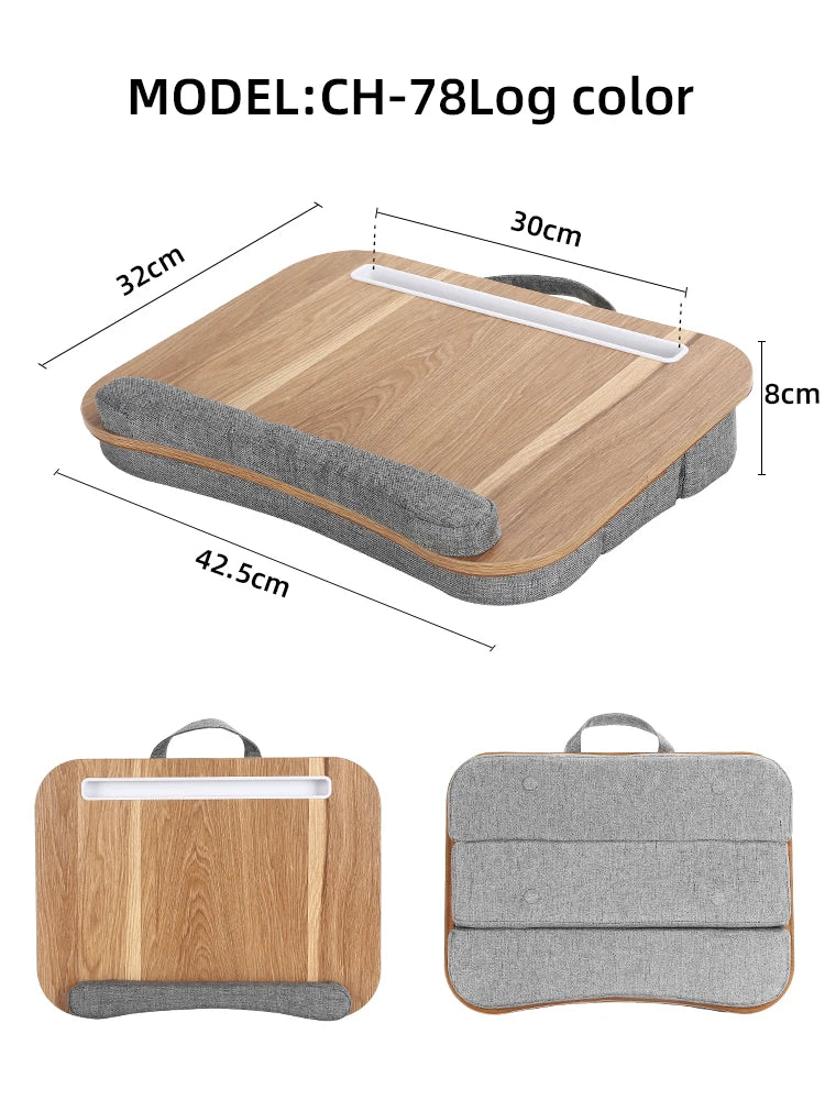 Mumucc Multifunctional Lapdesk With Adjustable Height For Laptops, Tablets,Mobiles,With Cushion And 30CM Slot,Office Nap Pillows