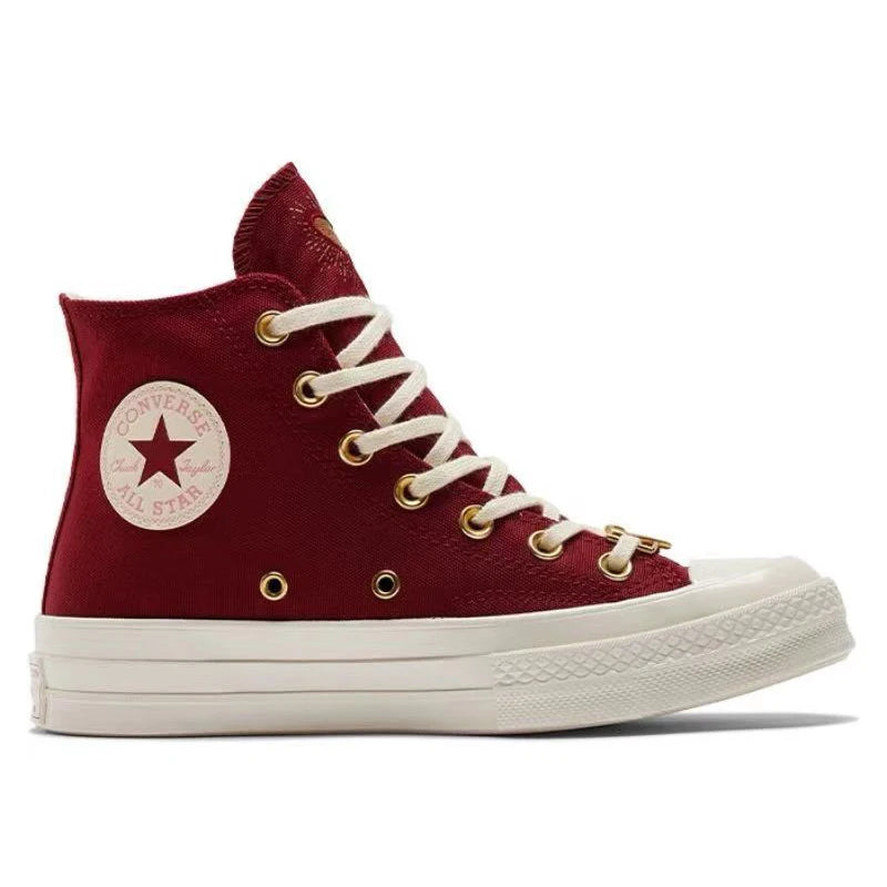 Converse Chuck Taylor All Star 1970s trendy, versatile, anti slip, wear-resistant high top canvas shoes for men and women