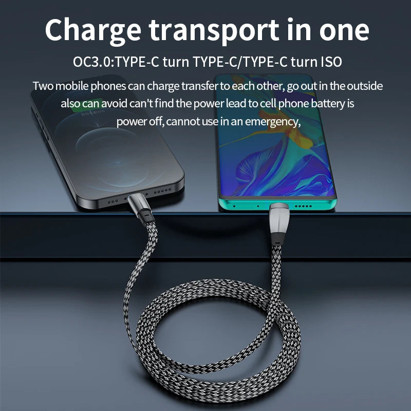 Car Type-C To Type-C for ios Adapter For Tesla Model 3 Y X S Mobile Phone Charging Cable Docking Adapter