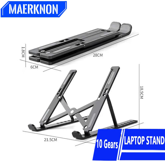 Laptop Stand Portable Foldable Notebook Support Holder For Computer Mac Pro Lifting Cooling Holder Non-slip Laptop Accessories