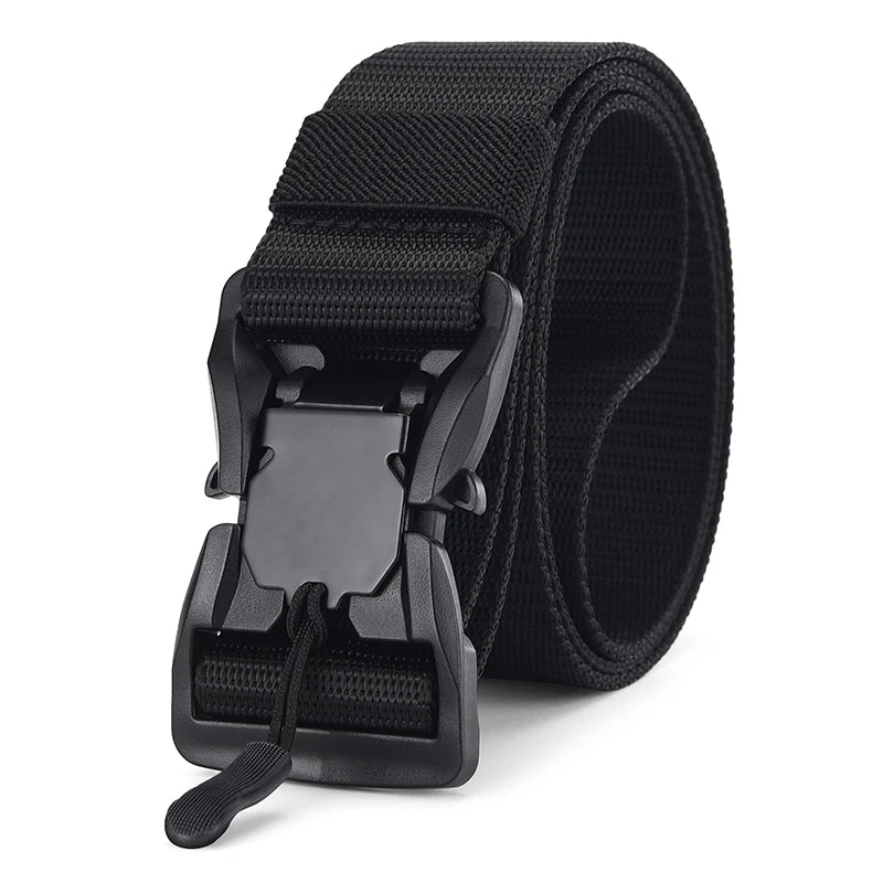 Plus Large Size 140 160 180cm Men's Belt Nylon Casual Belt Canvas Multi-functional Tactical Quick Release Magnetic Buckle Belt