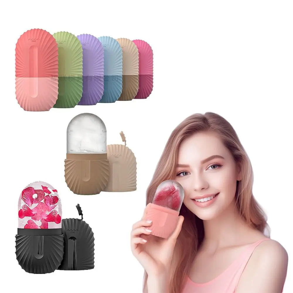 Silicone Ice Facial Roller Leak Proof Easy To Use Beauty Lifting Tools Reusable Durable Ice Face Mold Enhance Skin Elasticit