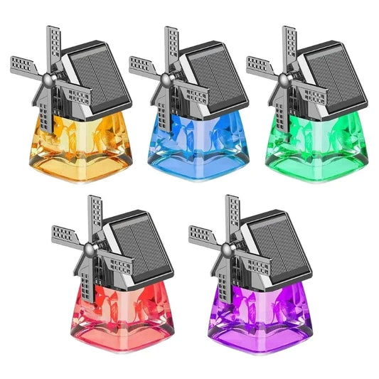 Truck Car Windmill Aromatherapys Diffuser Decor Air Freshener Solar Energy Rotating Essential Oil Diffuser With Rotation