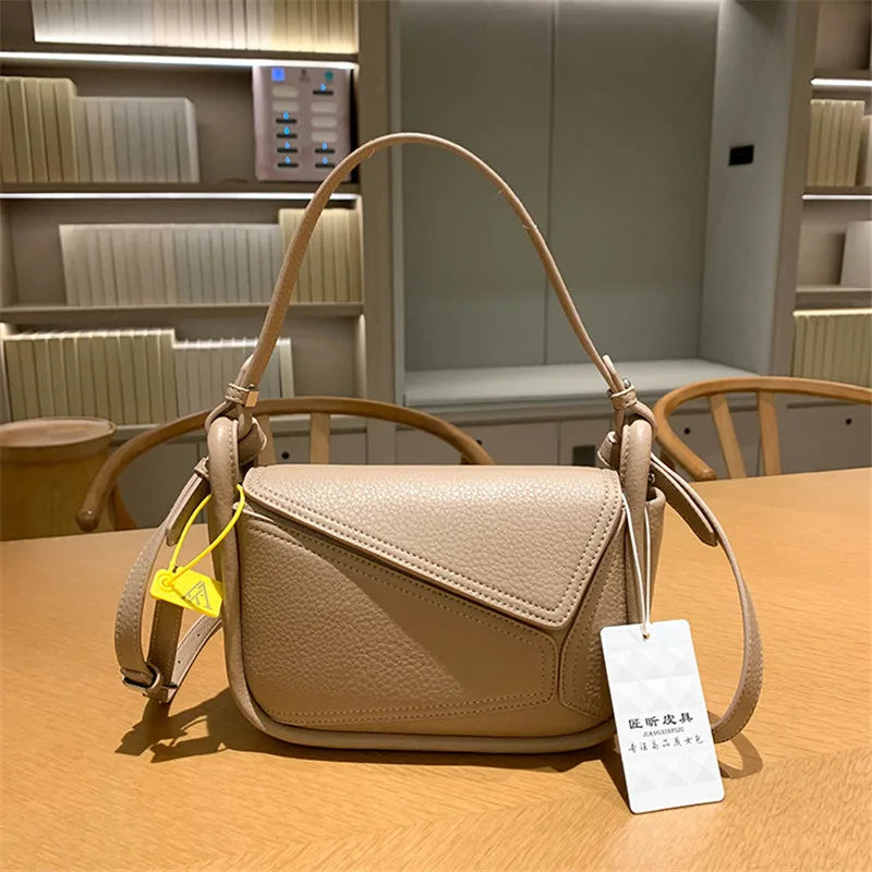 New Luxury Designer Bags For Women Fashion Tote Bag Hand Messenger Square Handbag Ladies Cute Crossbody Purses Side Leathe Bags