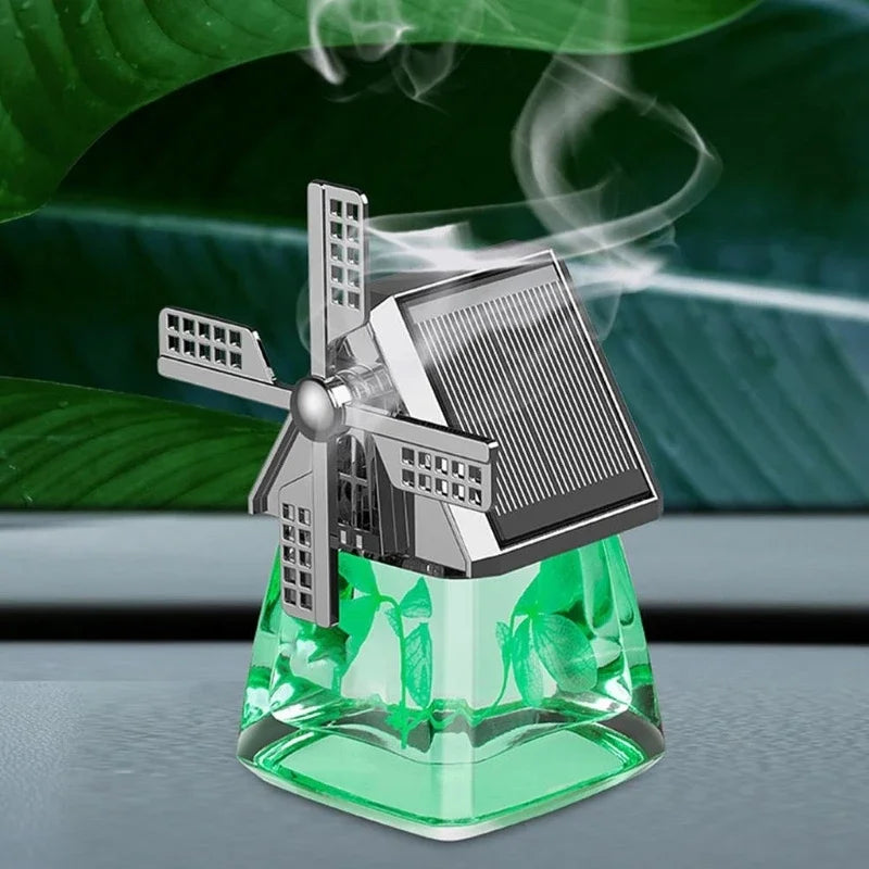 Truck Car Windmill Aromatherapys Diffuser Decor Air Freshener Solar Energy Rotating Essential Oil Diffuser With Rotation