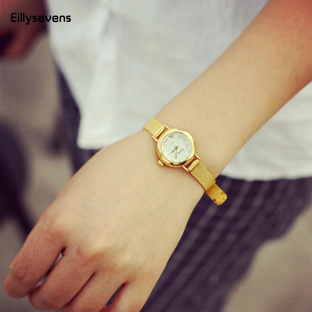 Simple Elegant Small Women'S Watches Luxury Brand Gold Wrist Watches For Women Ladies Quartz Watches For Girls Montre Femme