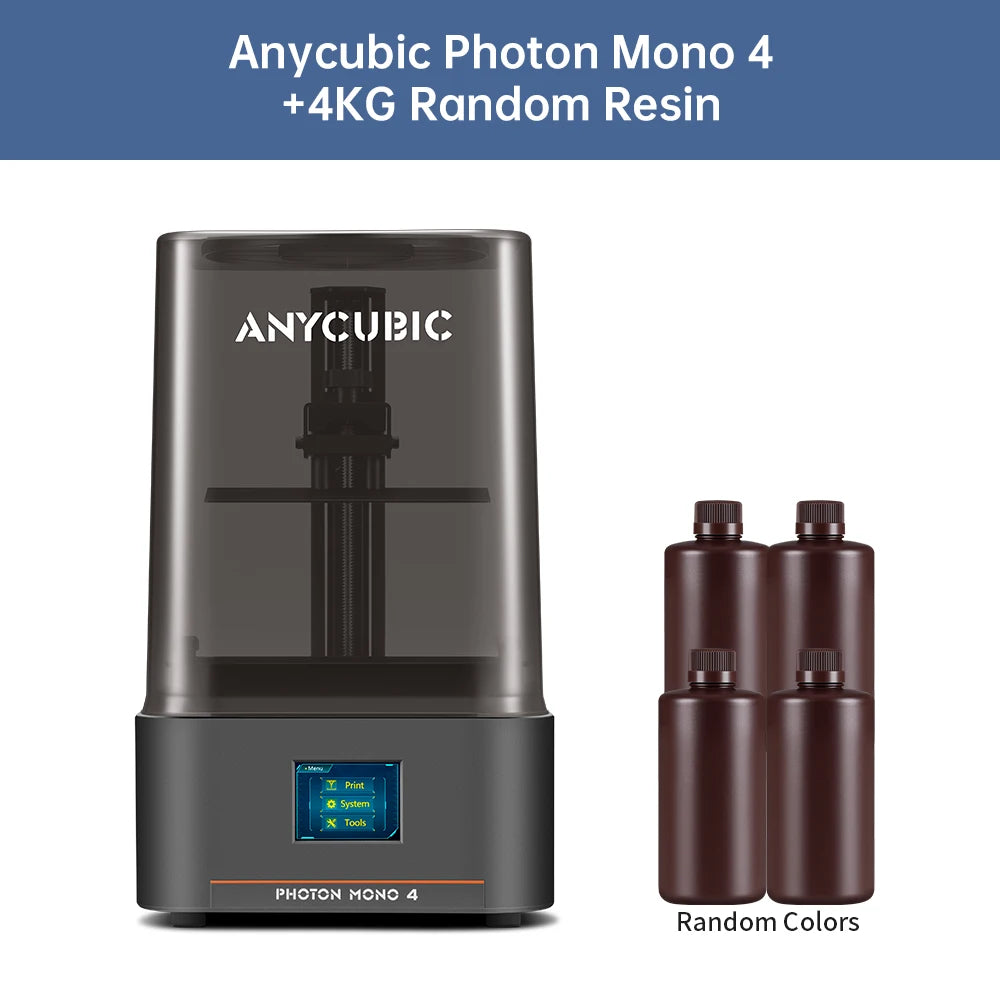 PRESALE ANYCUBIC Photon Mono 4 LCD 3D Printer with 7" 10K high-definition screen High-Speed UV Resin 3D Printing 153×87×165mm