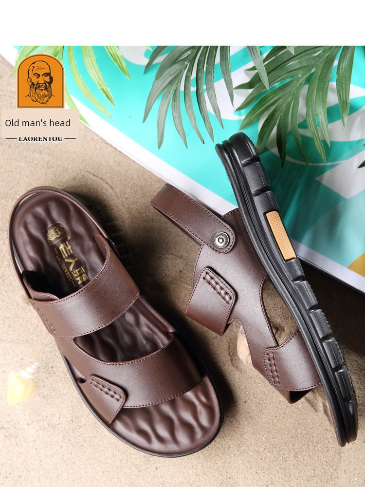 Old Head Summer Daily Casual Genuine Goods Men Sandals