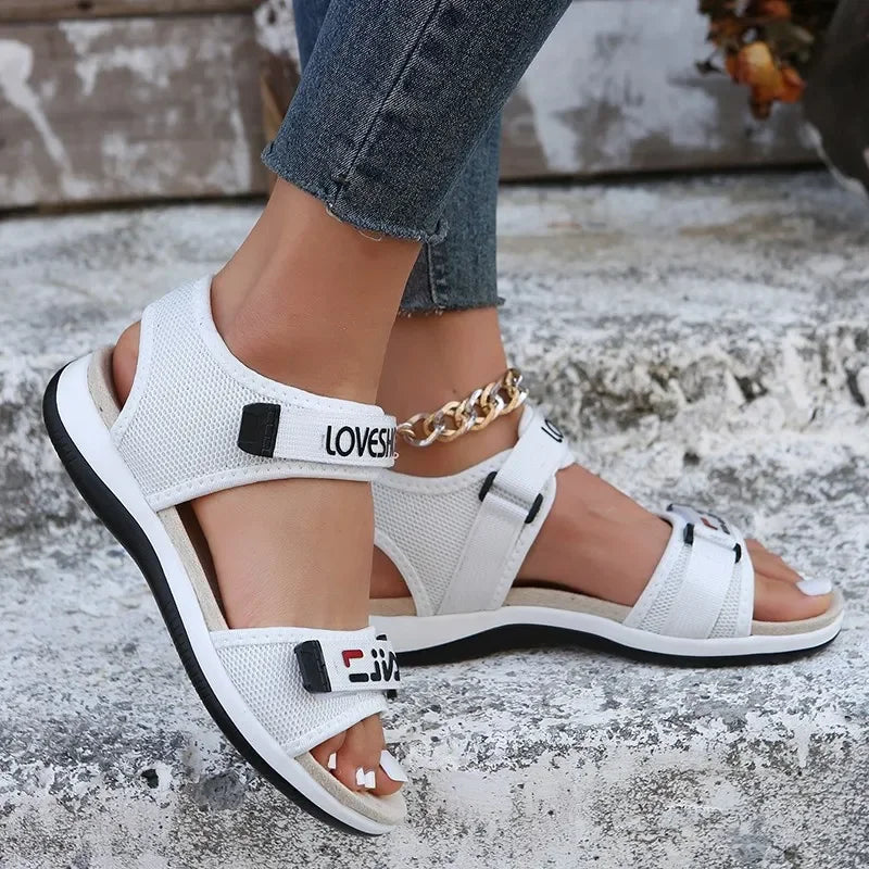 Sports Sandals Summer New Open Toe Heightened Platform Sandals Women's Beach Shoes Athleisure Sandals Plus Size 35-43