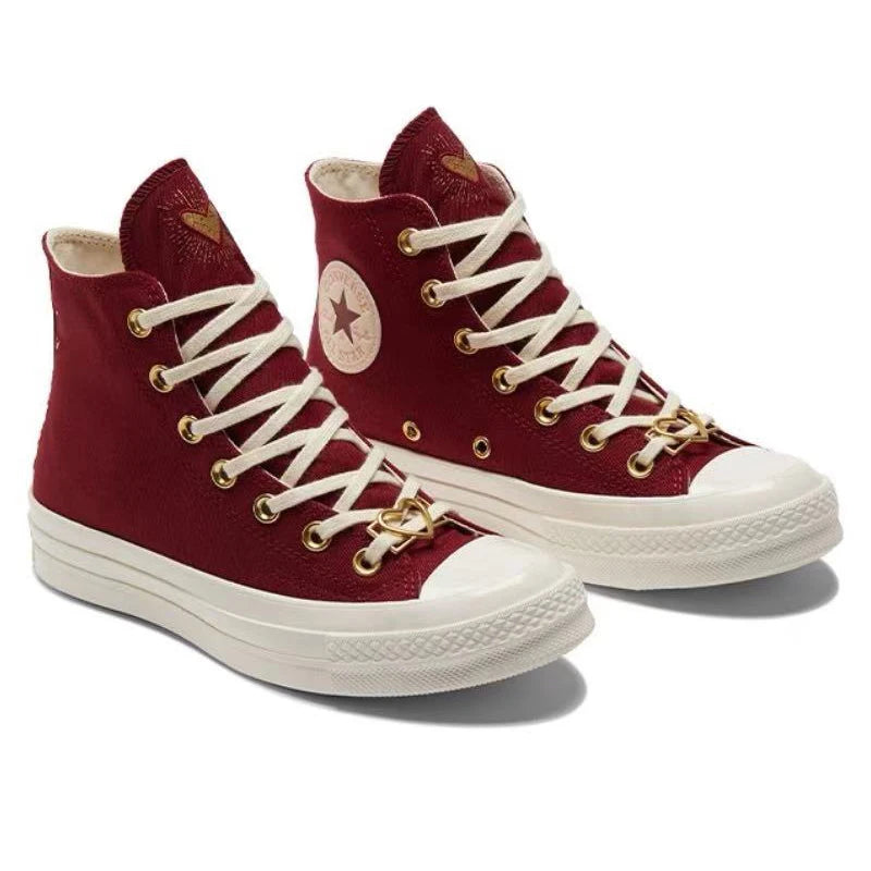 Converse Chuck Taylor All Star 1970s trendy, versatile, anti slip, wear-resistant high top canvas shoes for men and women