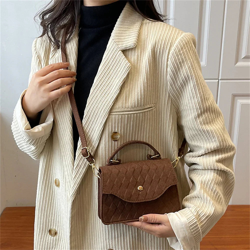 Blue Subaxillary Bag for Womens New Korean Fashion Ladies Shoulder Bag Trend Handbags Retro Designer Luxury Female Totes 2023